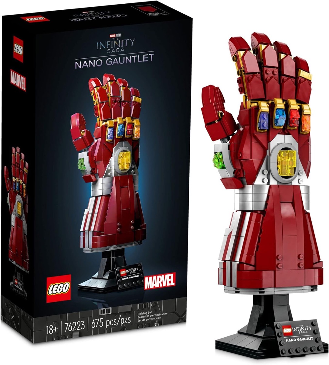 A LEGO version of the Infinity Gauntlet from "Avengers" 