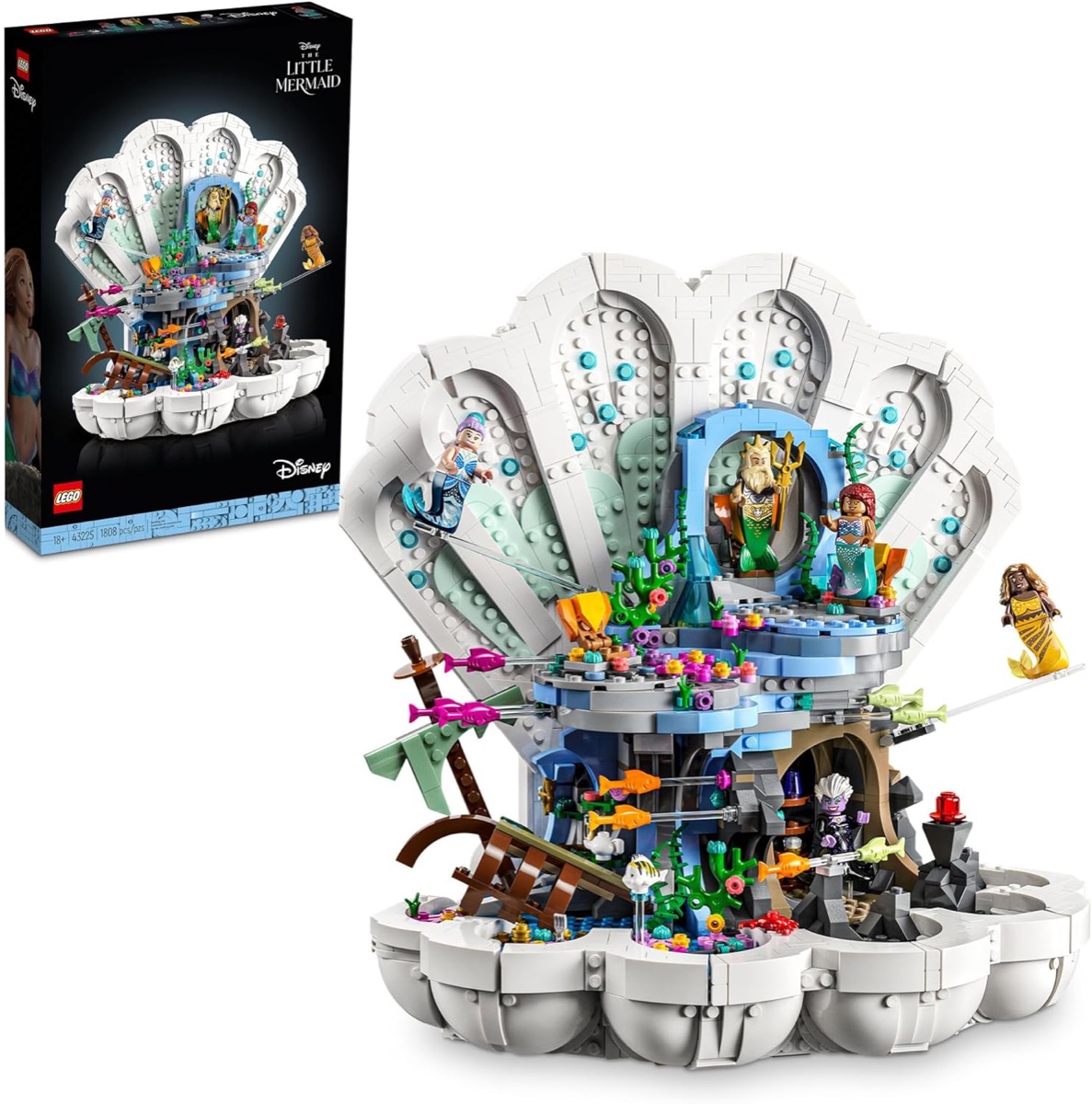 A LEGO clamshell throne from "The Little Mermaid" 