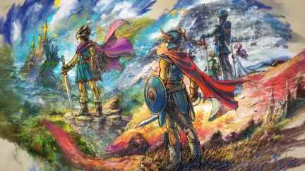 Promotional artwork for the Dragon Quest Erdick Trilogy