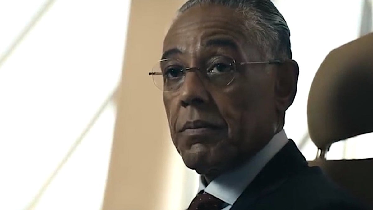 Giancarlo Esposito glowers in a scene from The Boys