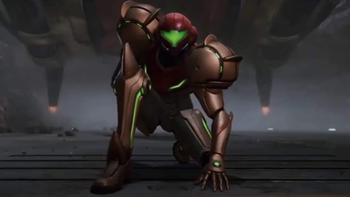 Samus looking badass in the trailer for Metroid Prime 4: Beyond