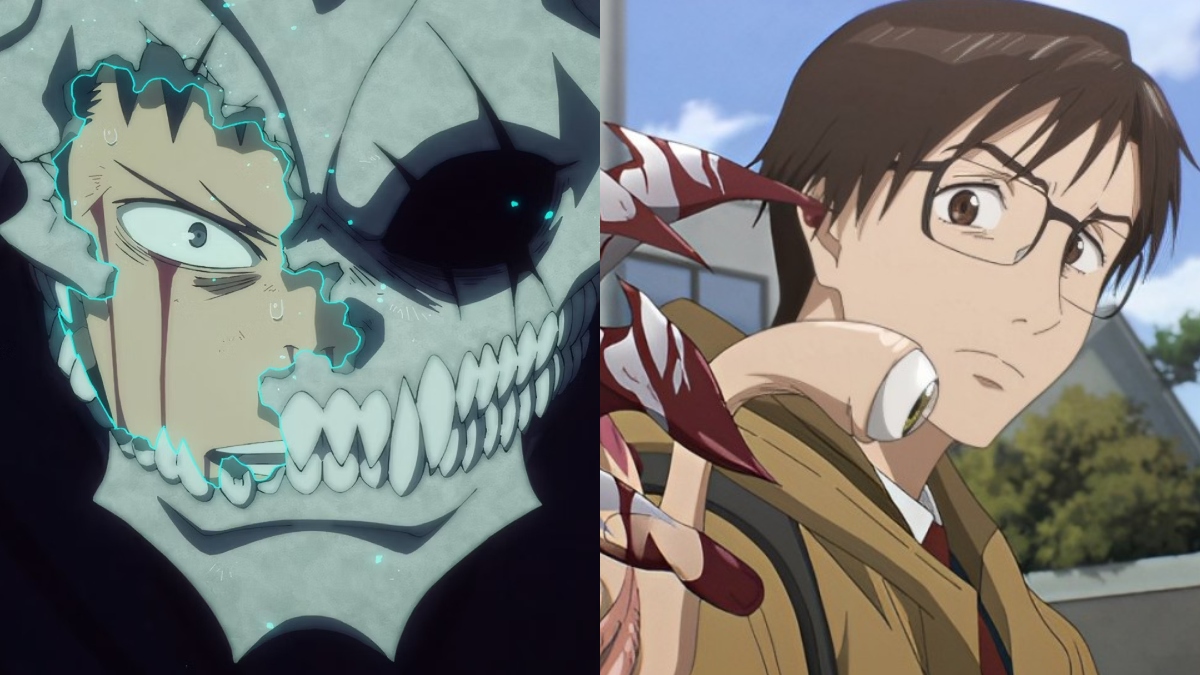 L-R: Kaiju No. 8, Parasyte