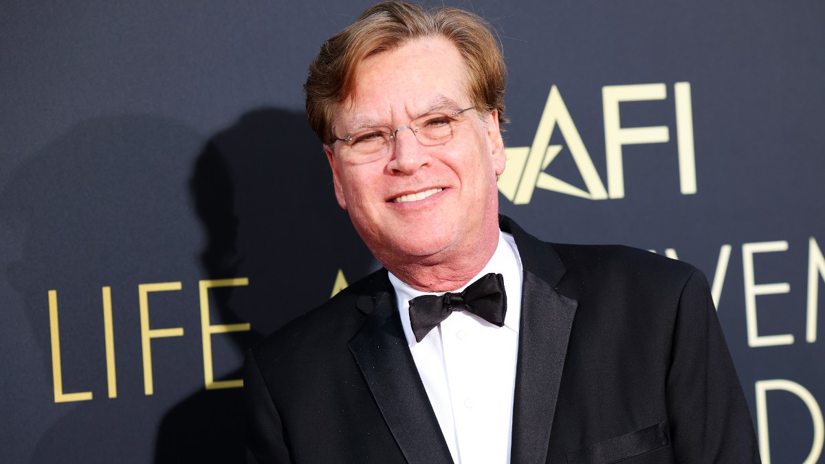 Aaron Sorkin poses at the AFI Lifetime Achievement Award Gala
