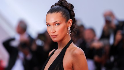 Bella Hadid walks the red carpet at a Beating Hearts screening