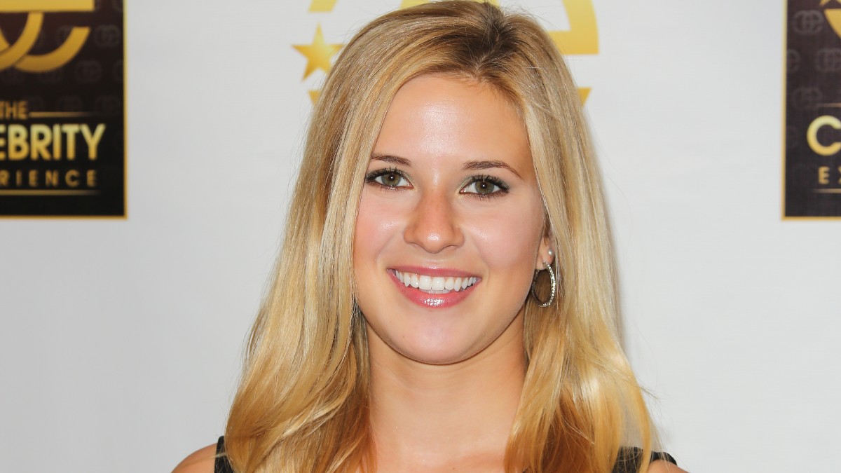 Caroline Sunshine poses at The Celebrity Experience at Universal Studios Hollywood