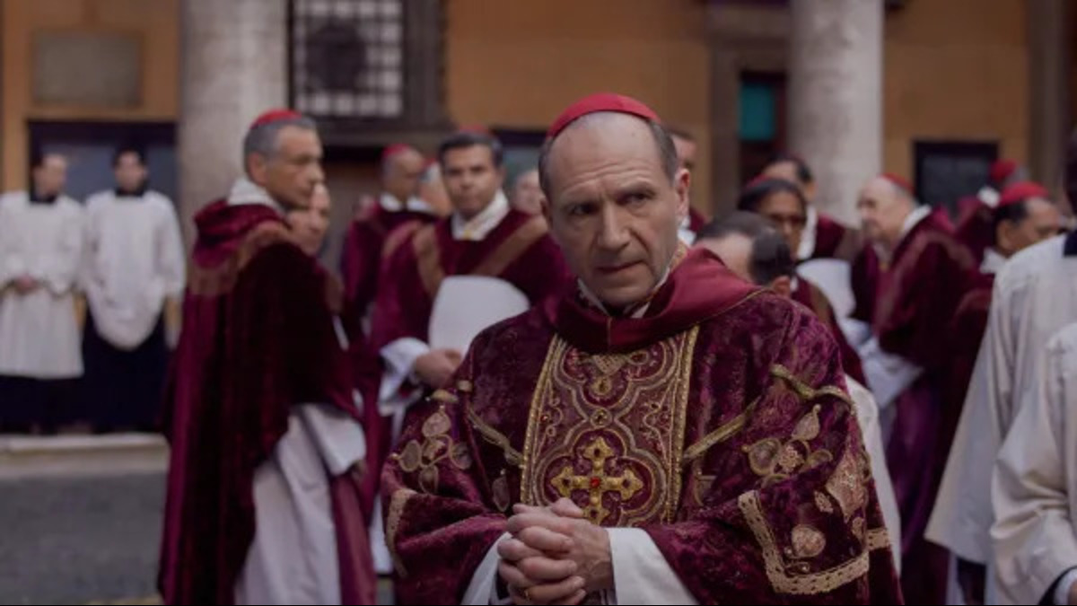 Ralph Fiennes in a still from 'Conclave'