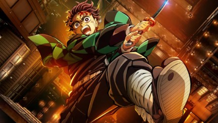 Tanjiro in the poster for Demon Slayer: Kimetsu no Yaiba - Infinity Castle arc