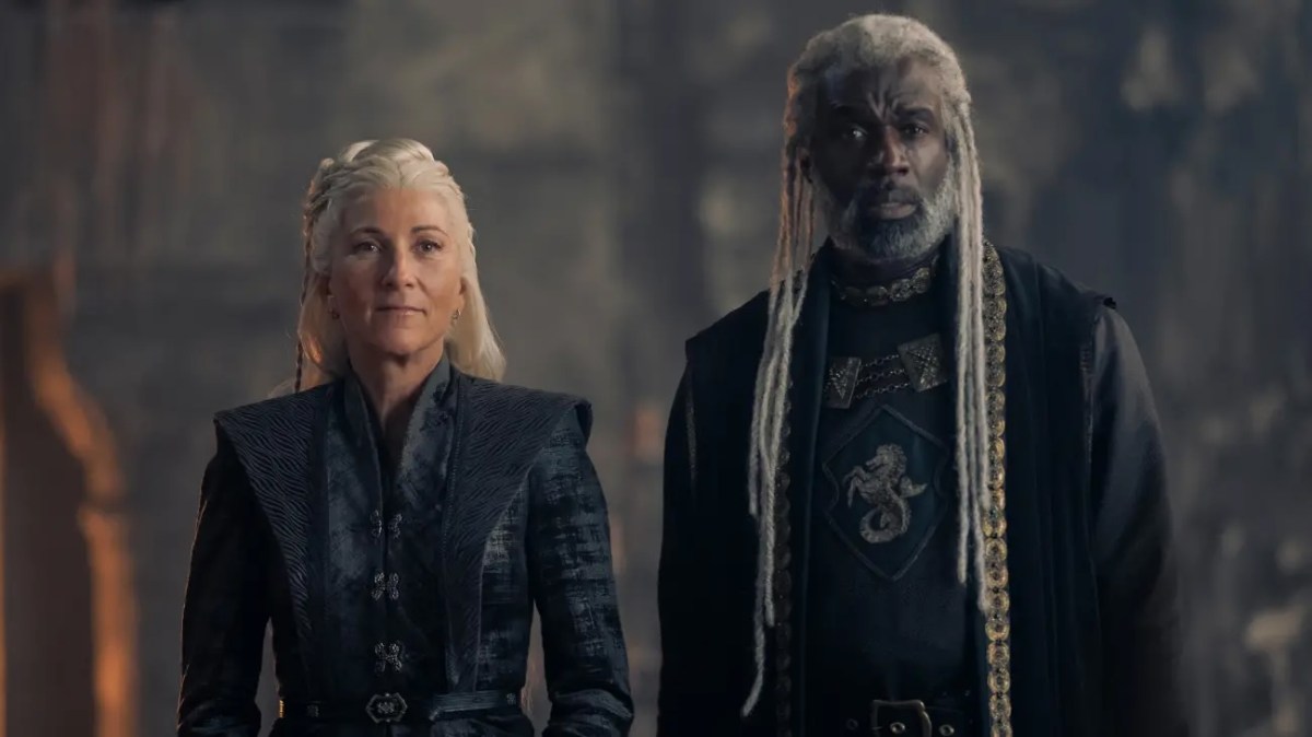 Lord Corlys Velaryon and Princess Rhaenys Targaryen in House of the Dragon season two