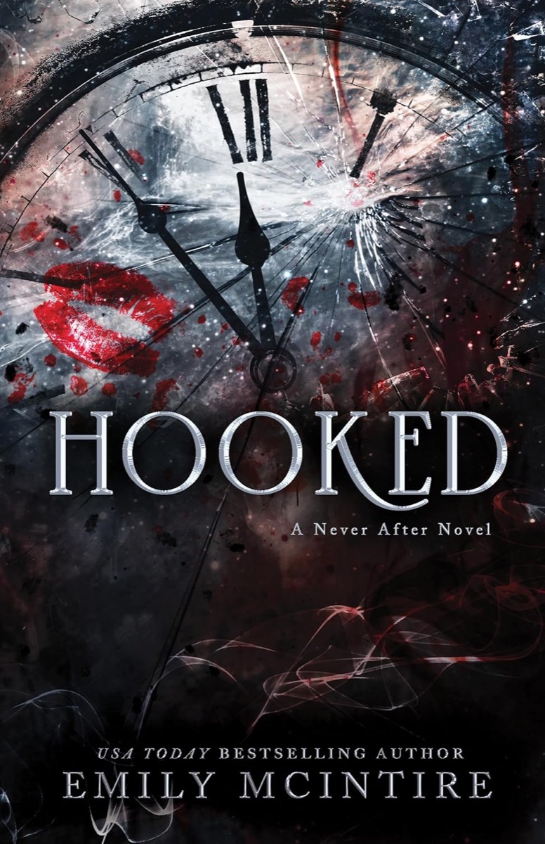 Cover art for "Hooked" featuring a ruined clock