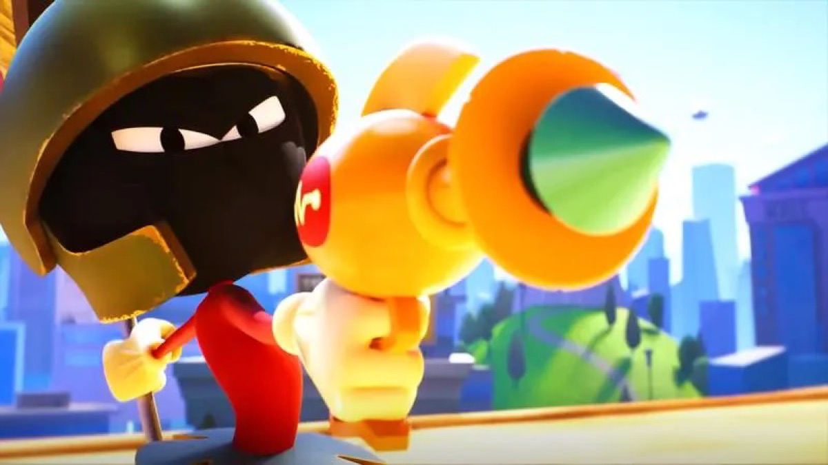 Marvin the Martian points a gun in "Multiversus"