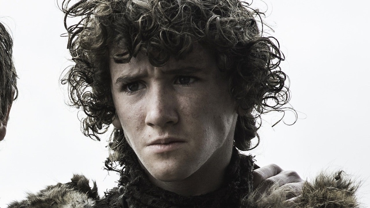 A young boy looks perturbed in "Game of Thrones"