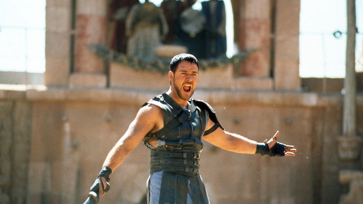 Are you not entertained? Russell Crowe meme from the Gladiator movie