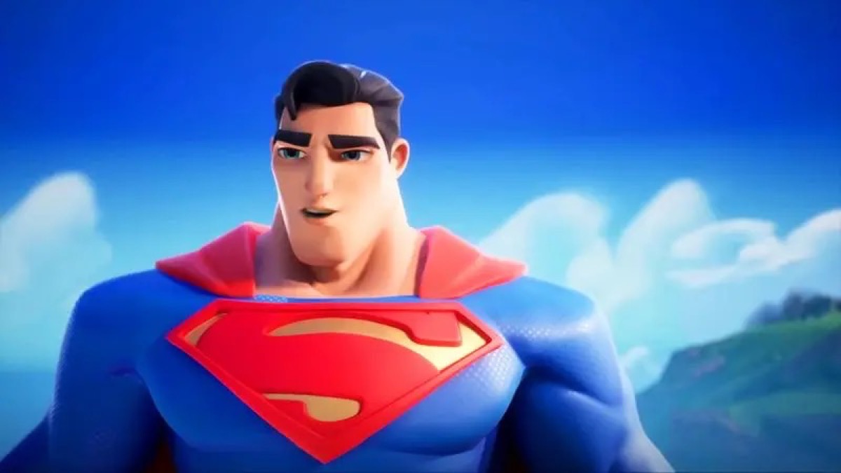 Superman floats in the sky in "Multiversus"