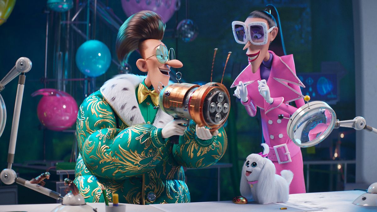 Supervillains Maxime Le Mal and Valentine in Despicable Me 4