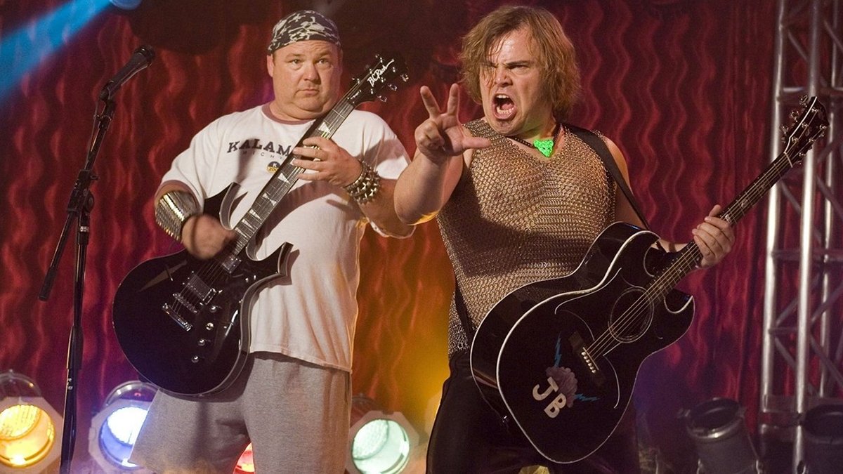 Kyle Gass and Jack Black in Tenacious D and the Pick of Destiny