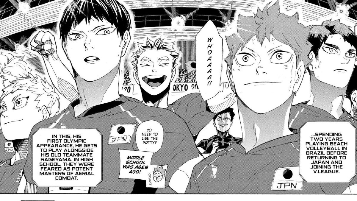 Men's Volleyball Team Argentina vs. Team Japan in Haikyu!! manga