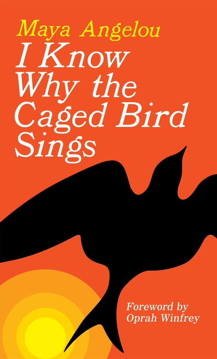 Cover art for "Why the Caged Bird Sings" featuring a bird flying in the sun 