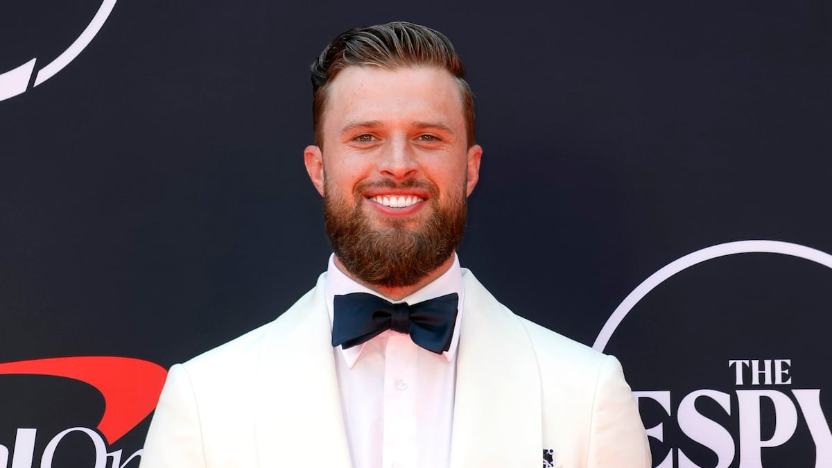 harrison butker on a red carpet