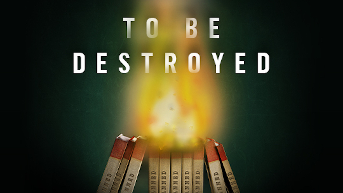 Promo image documentary "To Be Destroyed" 10 matches burning