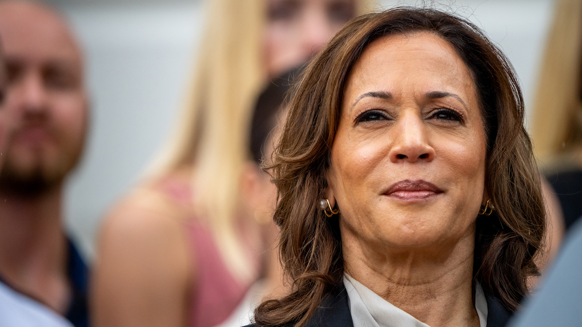 Close-up on Kamala Harris