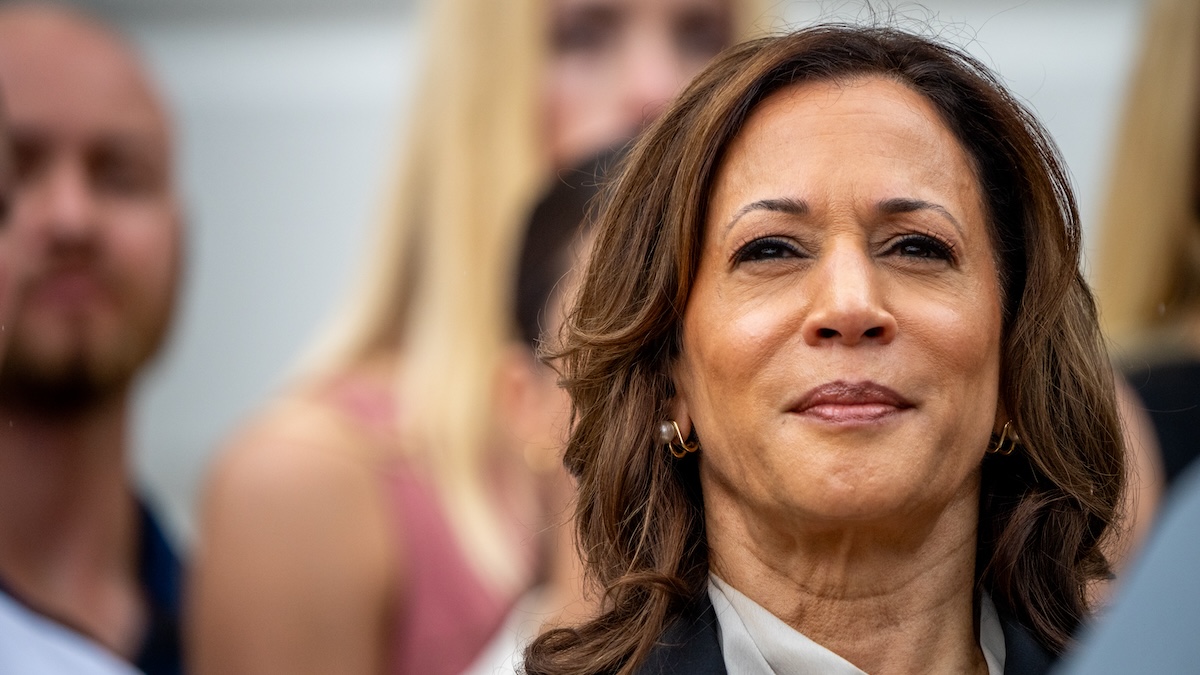 kamala harris standing