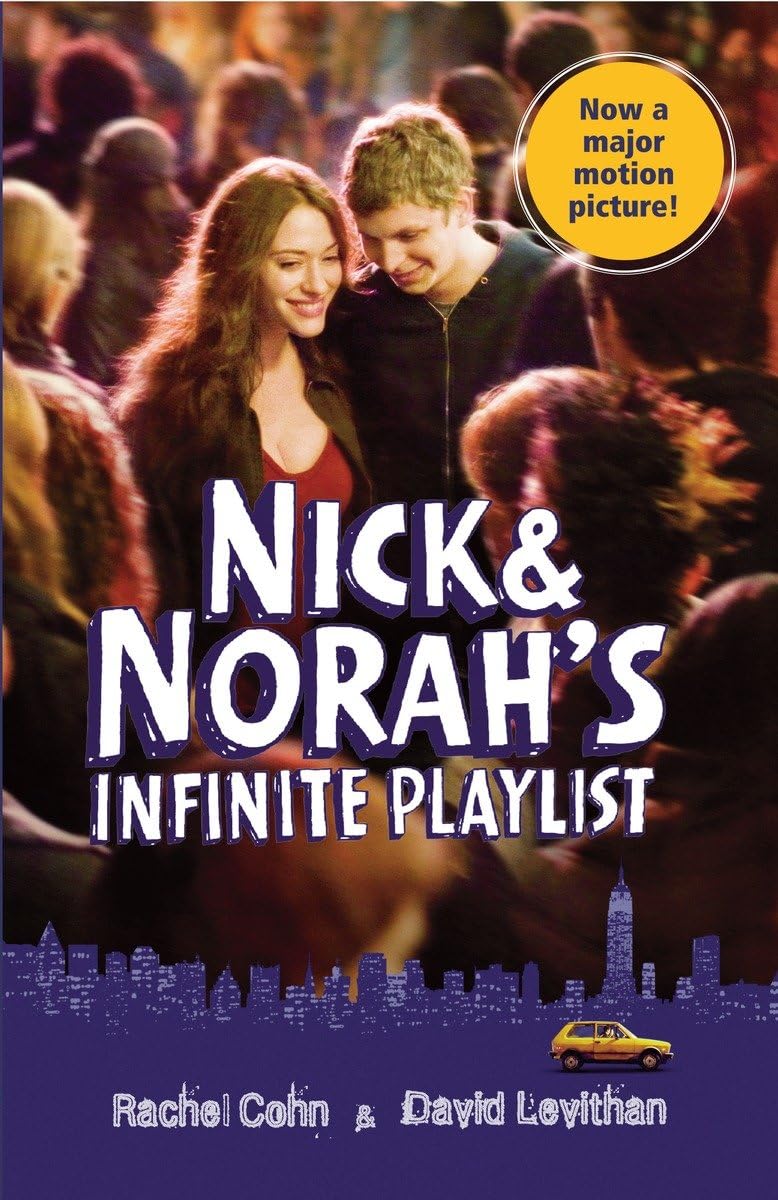 Cover art for "nick and Nora's infinite playlist" showing a teen couple in a crowd 