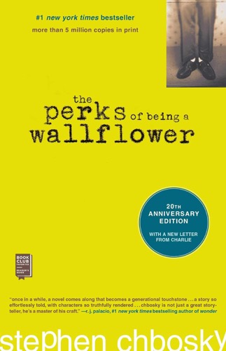 Cover art for "The perks of being a wallflower" featuring the title on yellow