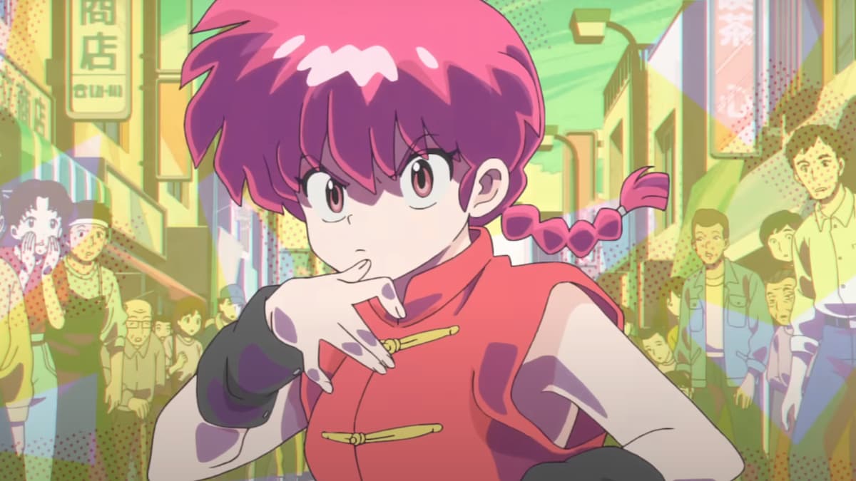 Ranma Saotome about to land a kick in Ranma 1/2