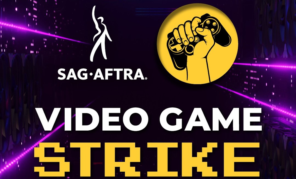 SAG-AFTRA video game strike art.