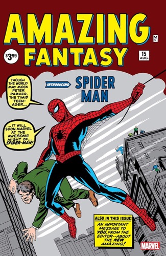 Cover art for "AMAZING FANTASY #15"