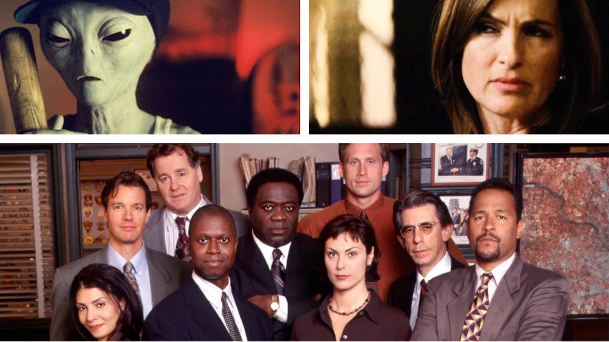 Stills from Law and Order, Homicide, X-Files