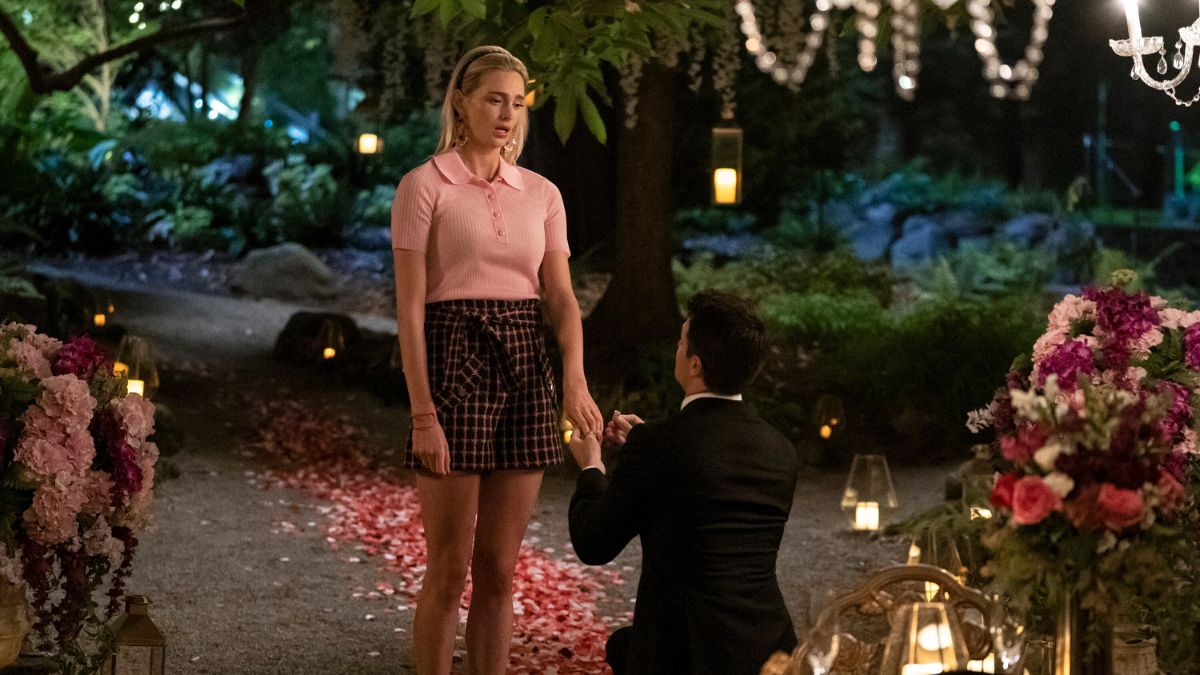 Allegra Edwards as Ingrid gets proposed to by Robbie Amell as Nathan in Upload season 3