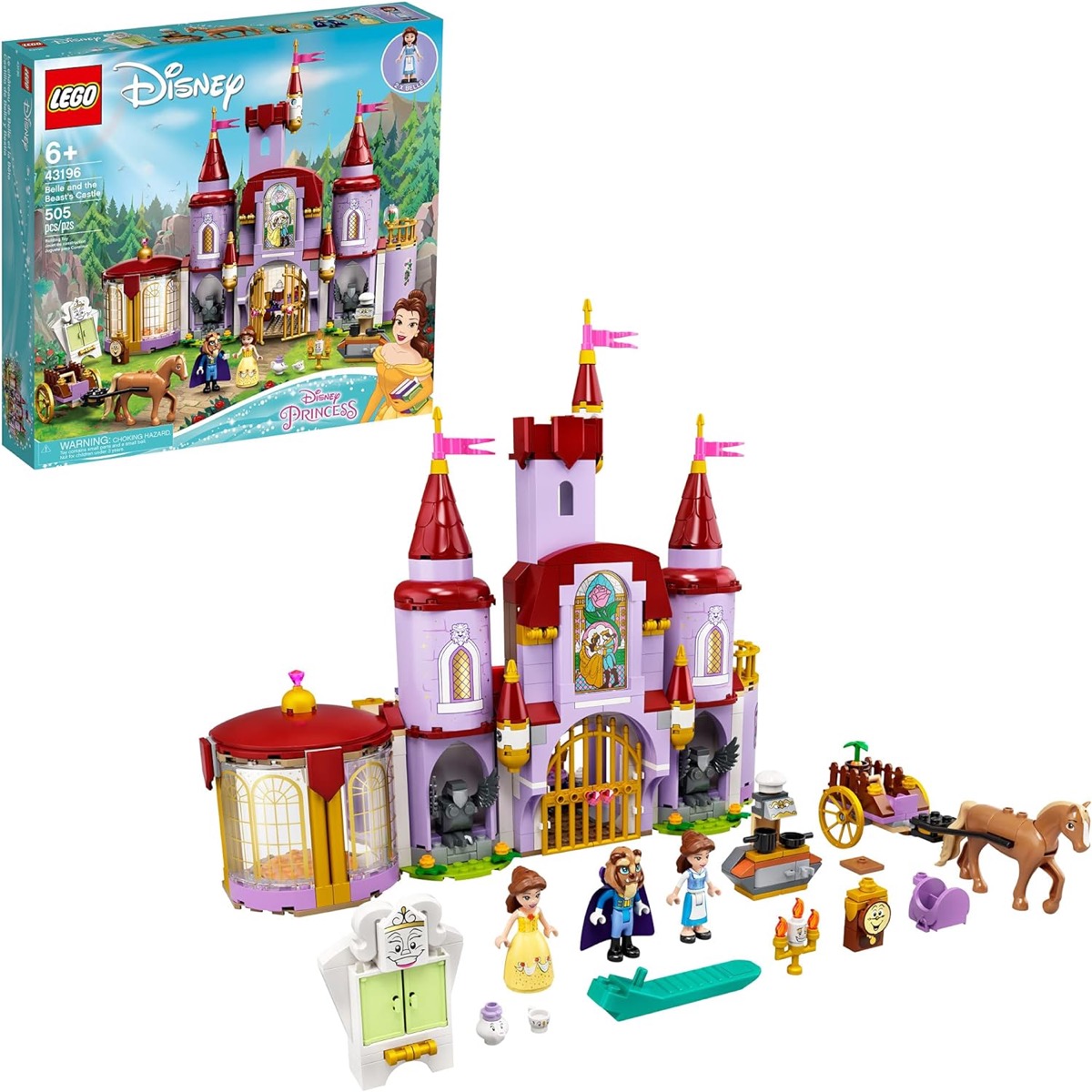 A LEGO set of Belle and The Beast’s Castle 