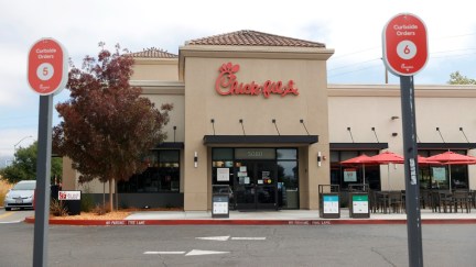 A Chick-Fil-A restaurant in California