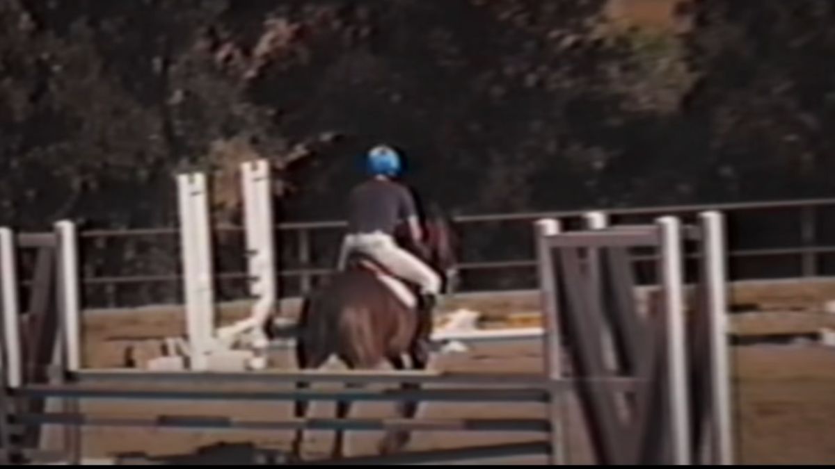 Christopher Reeve riding a horse in Super/Man: A Christopher Reeve Story