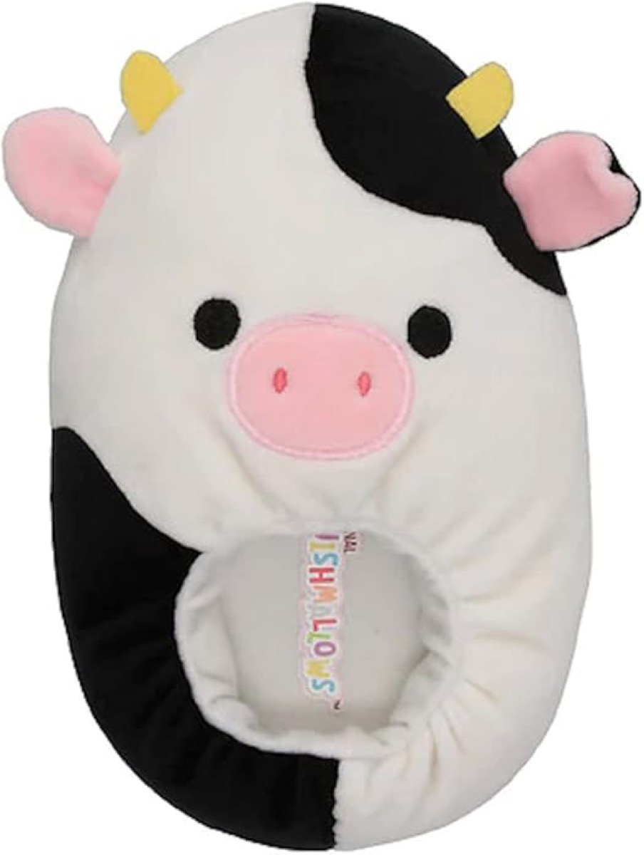 Connor the Cow Squishmallow slippers 