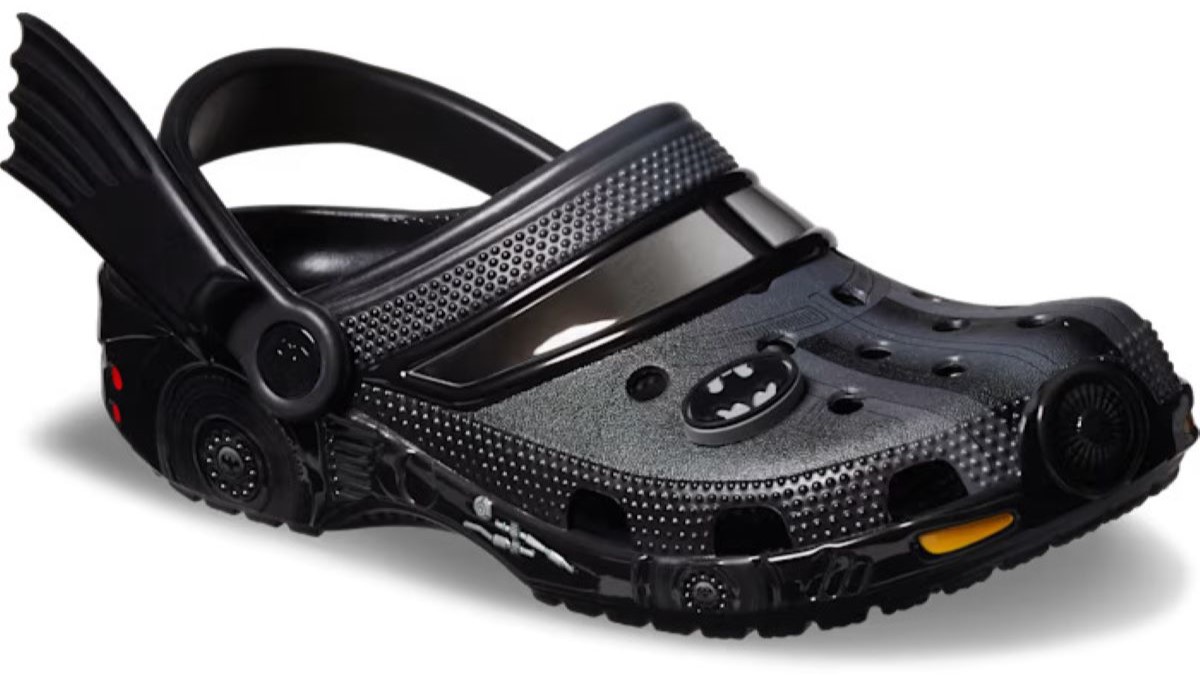 Crocs inspired by the Batmobile