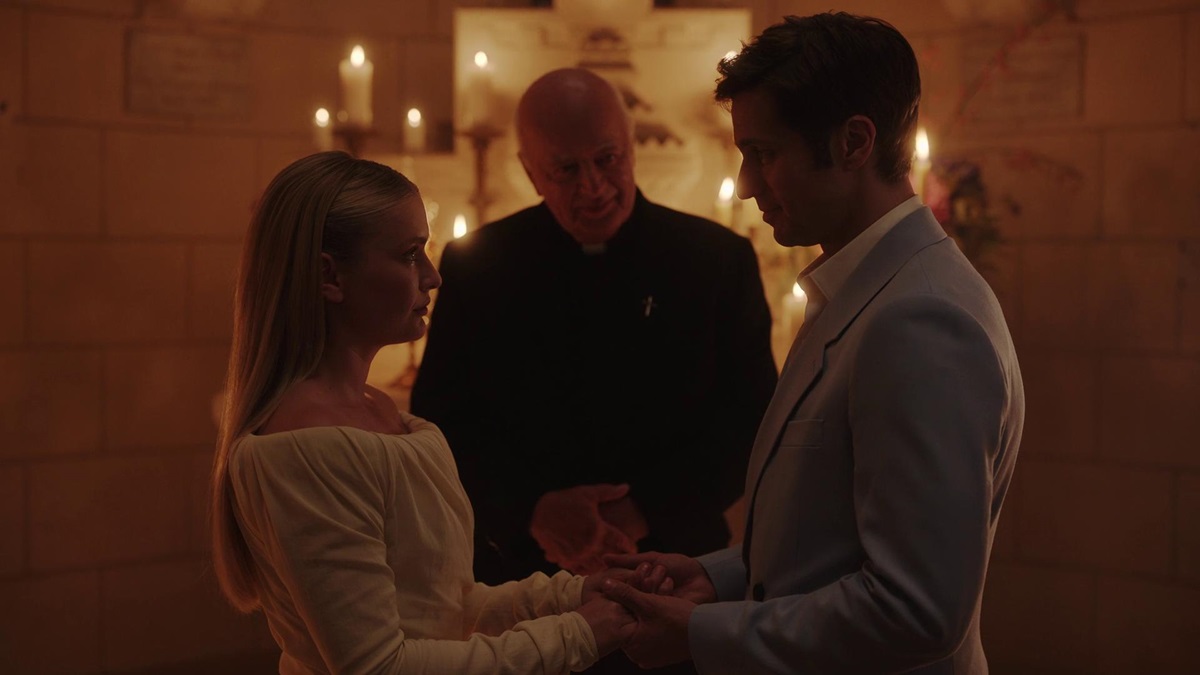 Gabriel and Camille at the altar