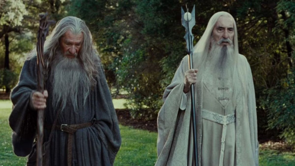 Gandalf and Saruman in The Lord of The Rings