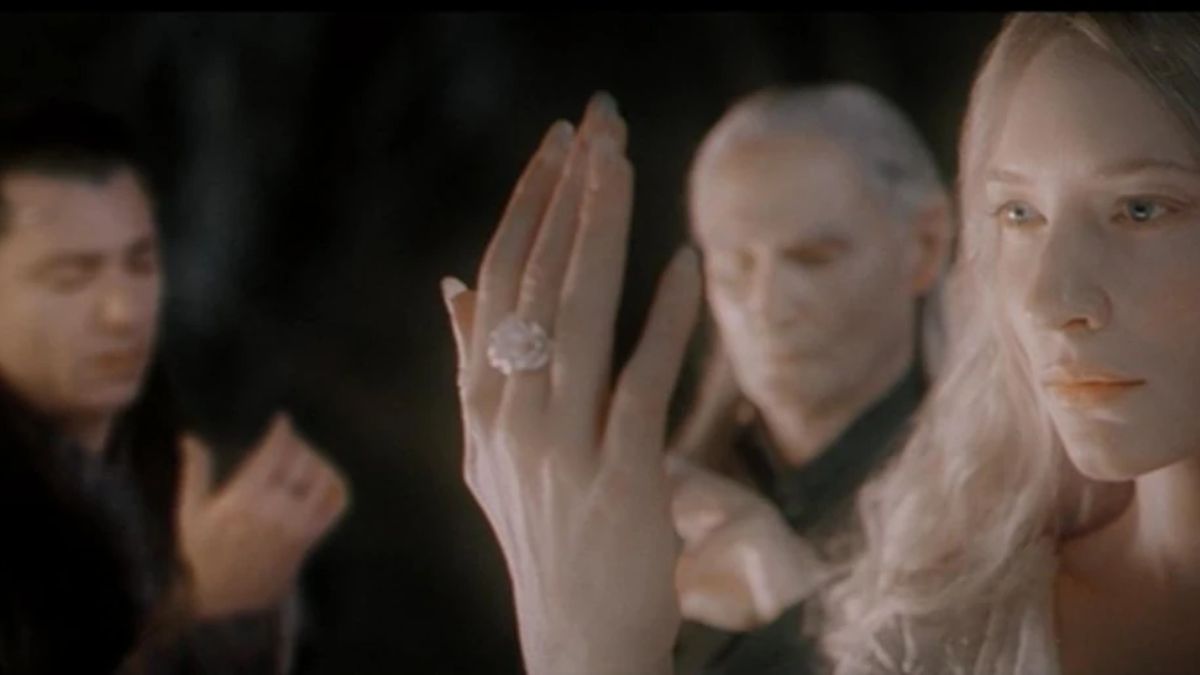 Gil-galad, Cirdan, and Galadriel as the ringbearers in The Lord of the Rings: The Fellowship of The Ring