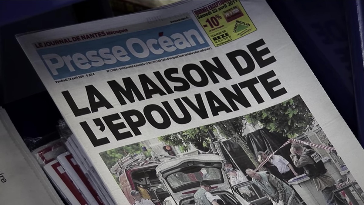 "The House of Terror" in French on a newspaper front page