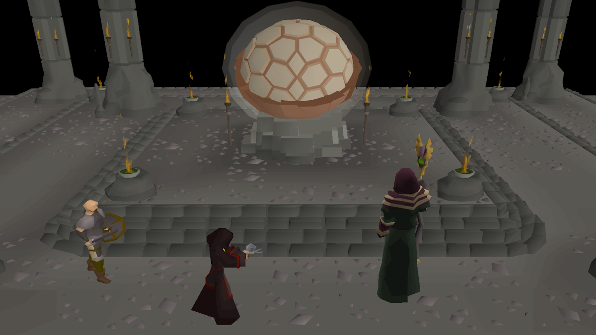 In game photo of while guthix sleeps quest in old school runescape