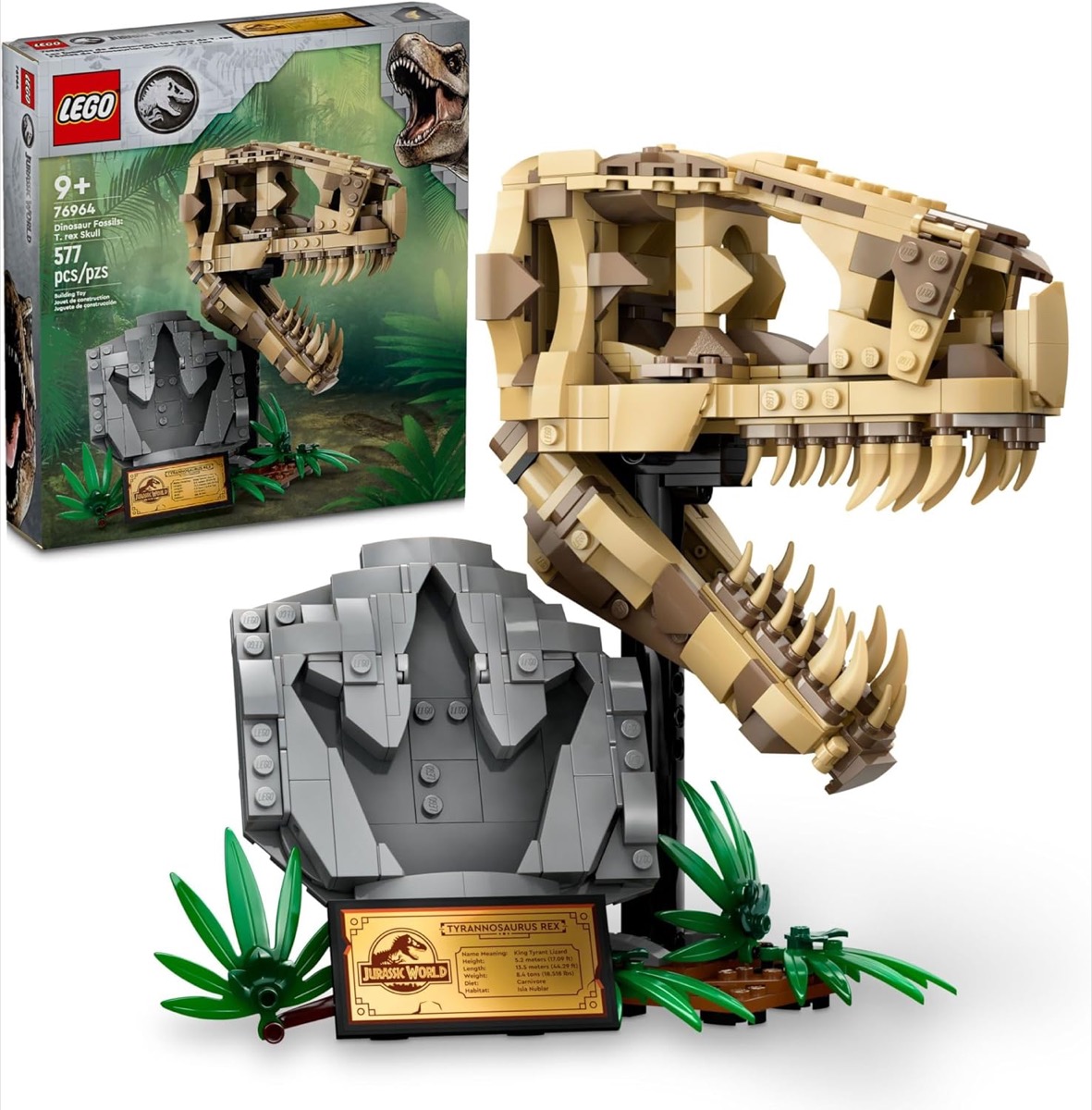 A LEGO set of Jurassic World Dinosaur Fossils