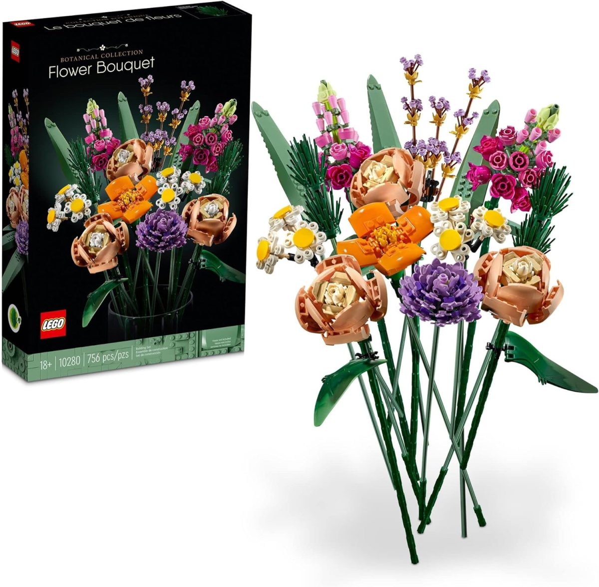 The LEGO Icons Flower Bouquet building kit 