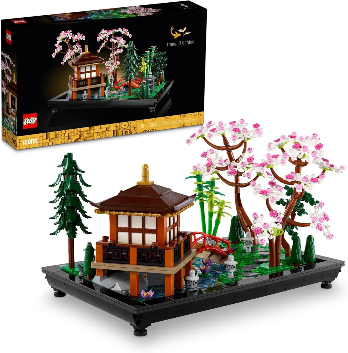 The LEGO Icons Tranquil Garden building kit 