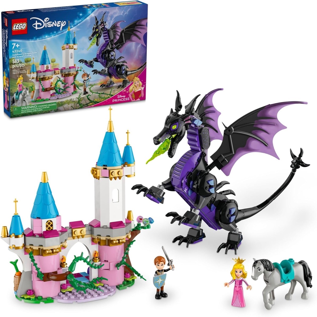 A LEGO version of Maleficent’s Dragon Form  from "Sleeping Beauty" 