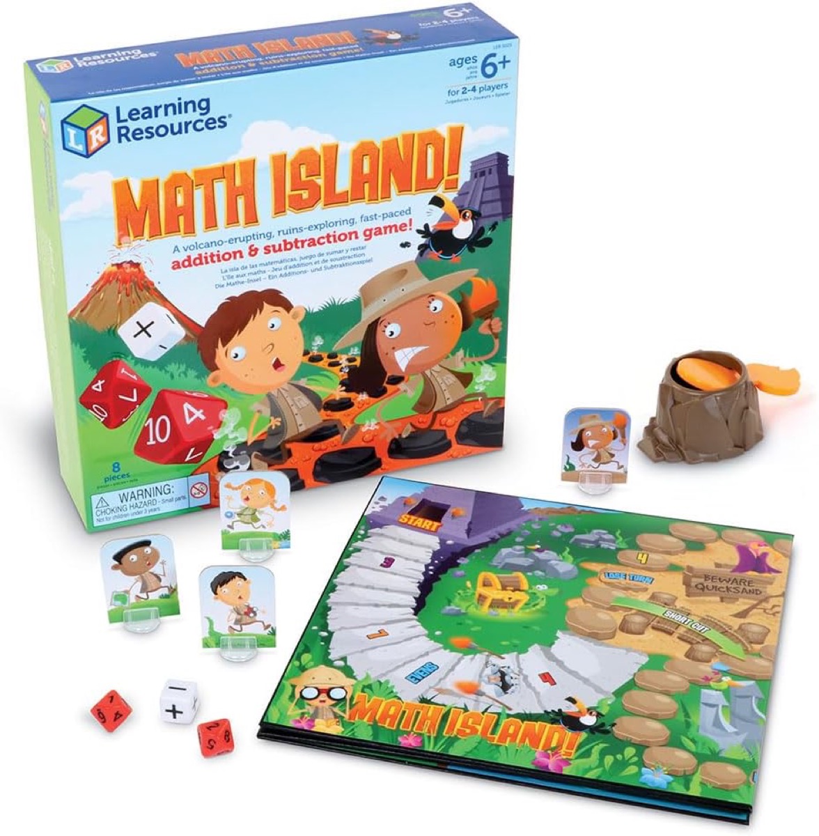 Box art for the "Math Island" board game