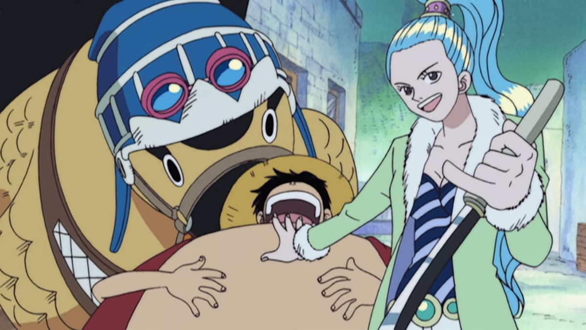 Miss Wednesday attacks Luffy (Princess Vivi), One Piece