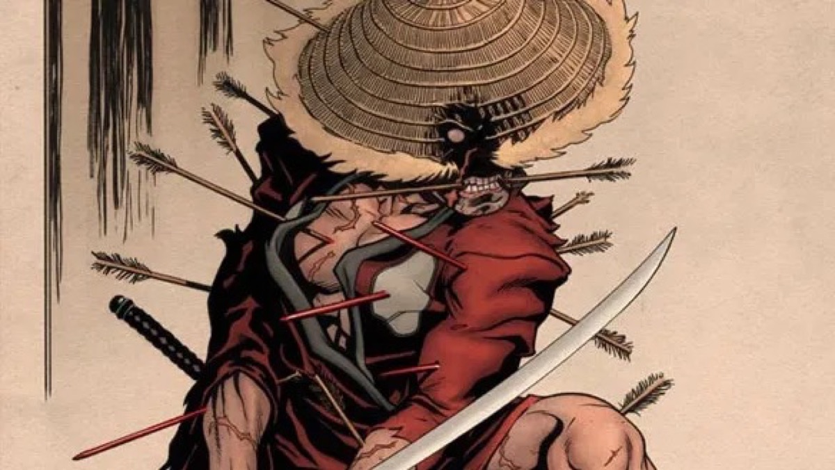 The samurai warrior Roninpool wields a sword 