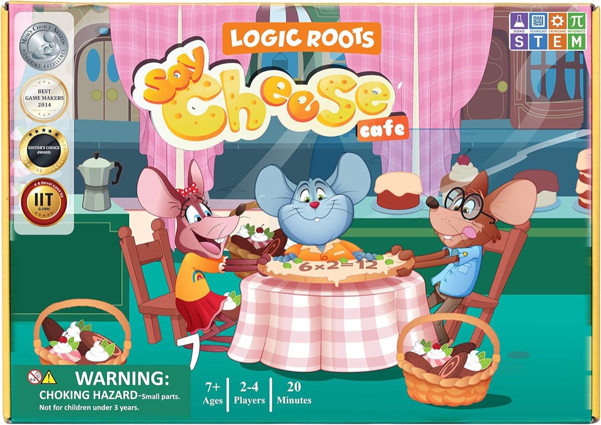 Box art for the "Say cheese" board game